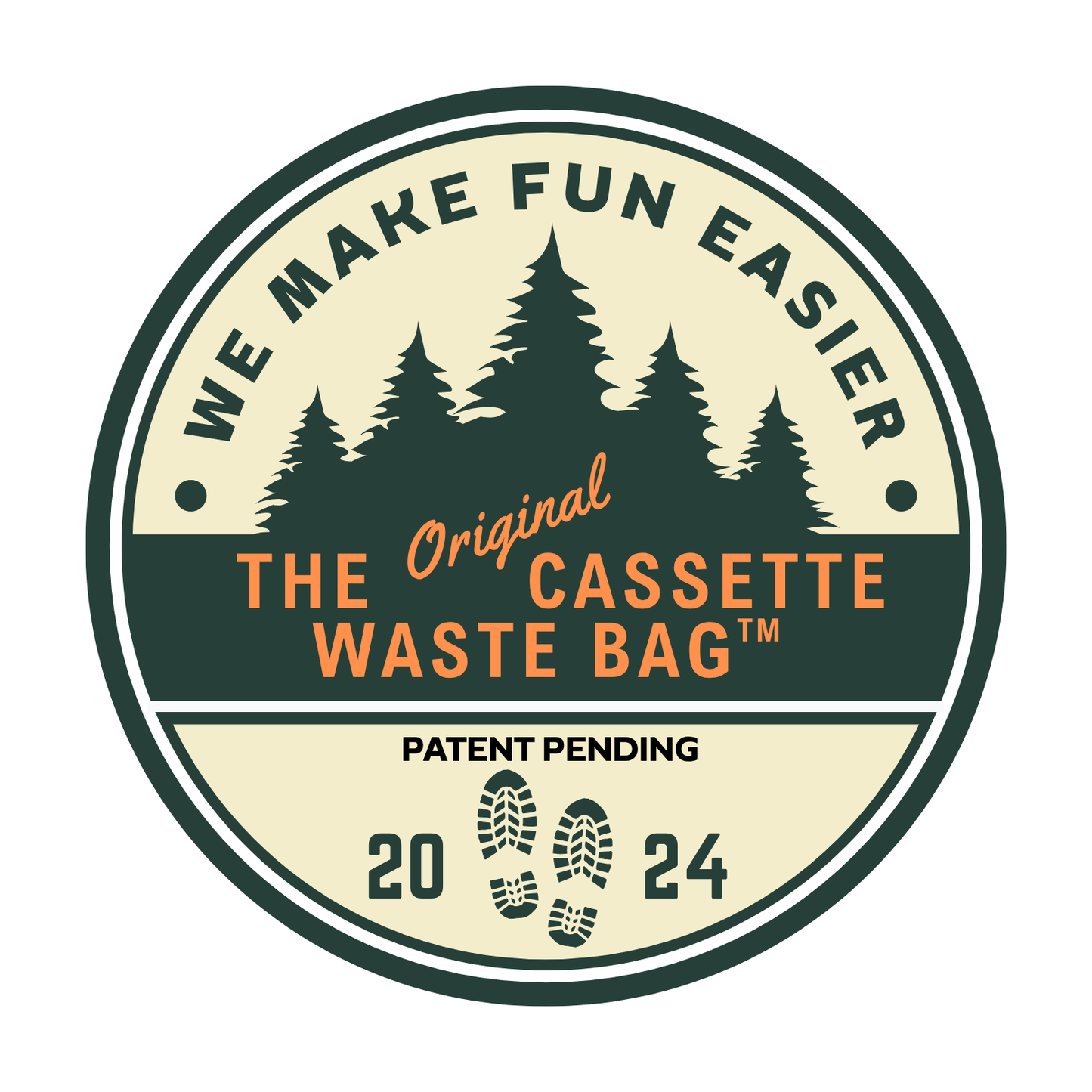 The Original Cassette Waste Bag™ (10 Pack with Tote)